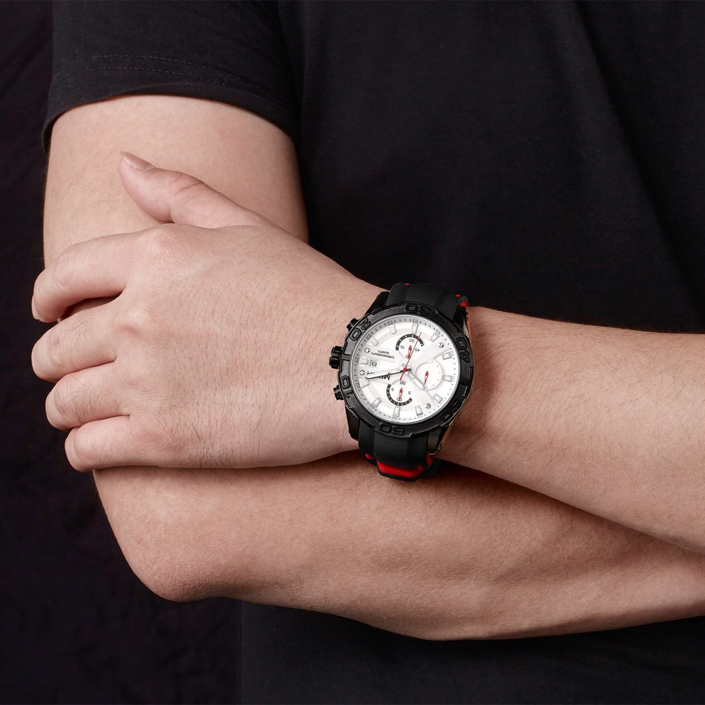 MEGIR Fashion Sport Watches for Men Top Brand Military Quartz Wristwatch Calendar Male Clock Chronograph Montre Homme 2055
