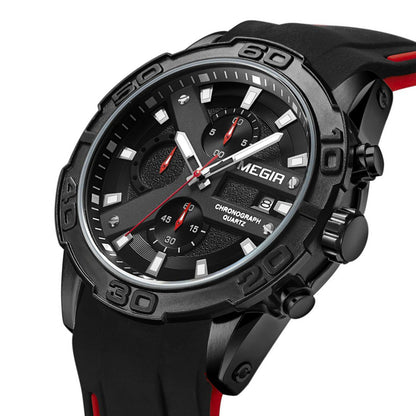 MEGIR Fashion Sport Watches for Men Top Brand Military Quartz Wristwatch Calendar Male Clock Chronograph Montre Homme 2055