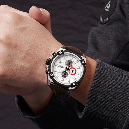 MEGIR Men's Quartz Watches Top Brand Luxury Military Sports Watch Chronograph Fashion Man Clock Wristwatch montre homme 2054