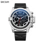 MEGIR Fashion Mens Watch Top Brand Luxury Sports Watches Waterproof Quartz Clock Leather Military Wrist Watch Relogio Masculino 2052