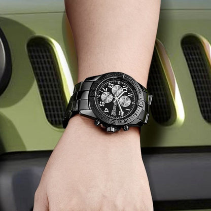MEGIR Men's Business Quartz Watches Top Luxury Brand Casual Wristwatch Waterproof Date Clock Stainless Steel Man Chronograph