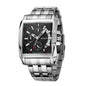 MEGIR Original Luxury Men Watch Stainless Steel Mens Quartz Wrist Watches Business Big Dial Wristwatches Relogio Masculino 2018