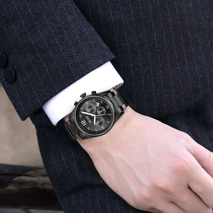 MEGIR Fashion Men Watches Luxury Stainless Steel Business Wristwatch Waterproof Date Quartz Man Clock Relogio Masculino