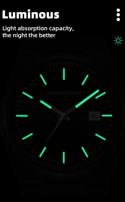 MEGIR Luxury Men Business Wrist Watch Stainless Steel Quartz Watches Waterproof Calendar Fashion Casual Wristwatch Reloj Hombre 8401