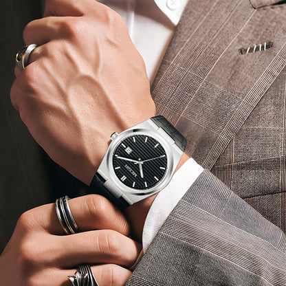 MEGIR Watches for Men Fashion Business Men's Wrist Watch Waterproof Leather Quartz Sport Wristwatch Date Clock Reloj Hombre