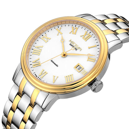 MEGIR Automatic Mechanical Watch Men Stainless Steel Watches Top Brand Luxury Business Wristwatch Male Clock Relogio Masculino