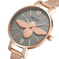 MEGIR Fashion Women Watches Top Brand Luxury Quartz Wristwatch Ladies Rose Gold Mesh Belt Business Casual Watch Reloj Mujer 7009
