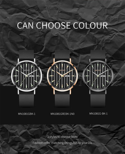 MEGIR Luxury Big Dial Mens Watch Fashion Quartz Casual Sport Wristwatch for Men Waterproof Week Date Display Clock Reloj Hombre