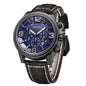 MEGIR Luxury Men's Watch Fashion Simple Casual Sports Watches for Mens Leather Strap Waterproof Quartz Chronograph Clock 3010
