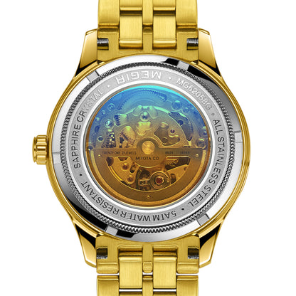MEGIR Luxury Men Watches Waterproof Automatic Mechanical Watch Stainless Steel Sapphire Gold Business WristWatch Reloj Hombre