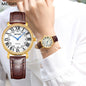 MEGIR Luxury Women Watch Business Ladies Fashion Quartz Bracelet Wrist Watches Casual Leather Band Dress Clock Montre Homme 4105