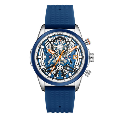 MEGIR Sports Watches Brand Luxury Wrist Watch Clock for Men Silicone Strap Luminous Quartz Big Dial Wristwatch Relogio Masculino