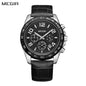 MEGIR Men Watch Top Brand Luxury Quartz Watches Waterproof Calendar Sport Wristwatch Leather Man Clock Chronograph Reloj Hombre 2014