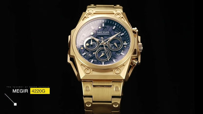 MEGIR Men's Watches Waterproof Sports Wristwatches Quartz Watch Chronograph Luminous Male Clock Calendar Relogio Masculino