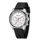 MEGIR Analog Quartz Wrist Watch Chronograph Luminous Business Sport Watches with Silicone Strap Calendar Man Clock reloj hombre 8105