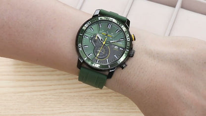 MEGIR Luxury Military Watches for Men Fashion Sport Quartz Wristwatch Waterproof Silicone Band Male Clock Chronograph with Date
