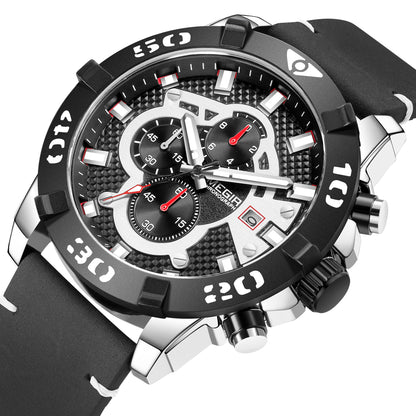 MEGIR Men Watches Fashion Luxury Big Dial Sports Watches Waterproof Quartz Wristwatch Chronograph Man Casual Luminous Clock 2136