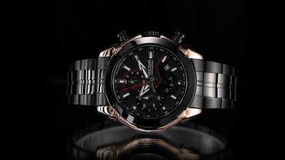 MEGIR Fashion Men Watches Luxury Business Watch for Men Stainless Steel Quartz Wrist Watch Calendar Date Clock Reloj Hombre 2065