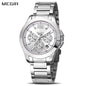 MEGIR Fashion Mens Watches for Men Top Brand Luxury Luminous Clock Steel Quartz Business Wristwatch Calendar Reloj Hombre 5006