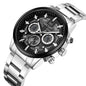 MEGIR Luxury Watch Mens Business Watches Calendar Stainless Steel Quartz Wrist Watch Clock Casual Chronograph Relogio Masculino 2220