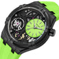 MEGIR Luxury Brand Men Watch Waterproof Quartz Sport Wristwatch Luminous Hands Hollow Casual Silicone Clock Relogio Masculino 8111