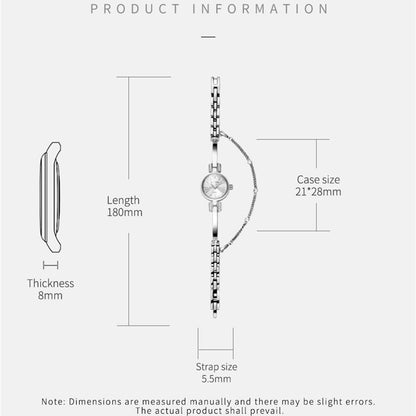 RUIMAS Fashion Women Watches Diamond Ladies Quartz Wristwatches Simple Luxury Steel Bracelets Dress Clock Reloj Mujer 313