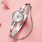 RUIMAS Fashion Women Watches Diamond Ladies Quartz Wristwatches Simple Luxury Steel Bracelets Dress Clock Reloj Mujer 313