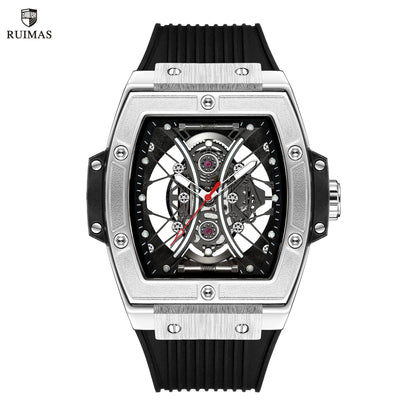 RUIMAS Reloj Hombre Fashion Brand Men Silicone Strap Watches Quartz Casual Wrist Watches Clock Waterproof Sport Montre Homme