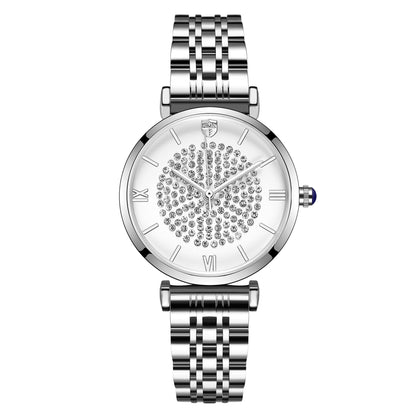 RUIMAS Fashion Women Watch Luxury Quartz Wristwatch Stainless Steel Ladies Casual Watches Dress Clock Relogio Feminino 538