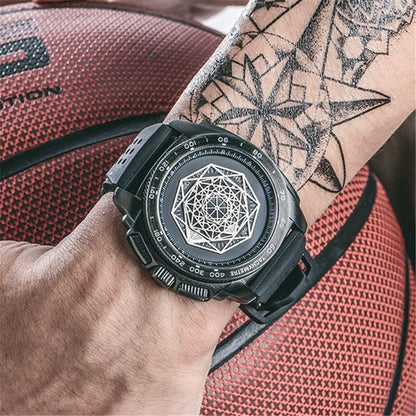 RUIMAS Men Silicone Band Quartz Casual Wrist Watches Large Dial Sport Military Watch Clock Luminous Waterproof Relogio Masculino