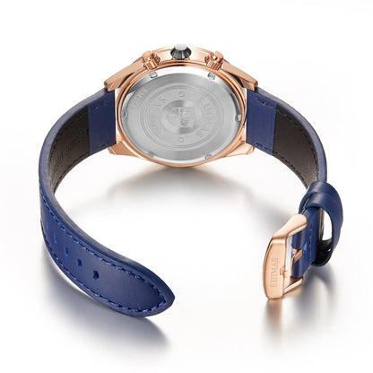 RUIMAS Luxury Brand Chronograph Watches for Men Fashion Leather Sports Military Wristwatch Luminous Clock Auto Date Reloj Hombre