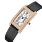 RUIMAS Brand Wrist Watches For Women Square Rose Gold WristWatch Fashion Luxury Leather Female Casual Ladies Quartz Watch Clock 335
