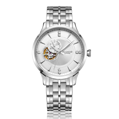 RUIMAS Gold Men Watch Luxury Stainless Steel Automatic Mechanical Watches Sapphire Glass Waterproof Wristwatch Relogio Masculino