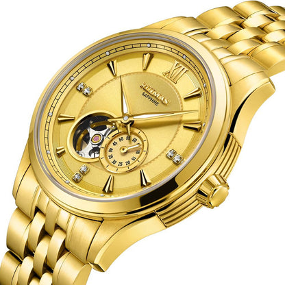 RUIMAS Luxury Men Mechanical Watches Sapphire Glass Stainless Steel Bracelet Business Casual WristWatch Clock Montre Homme