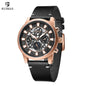 RUIMAS Fashion Men Watches Sapphire Automatic Mechanical Wrist Watch Waterproof Date Leather Casual Male Clock Montre Homme 6768