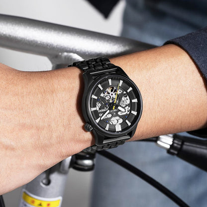 RUIMAS Men's Watch Stainless Steel Automatic Mechanical Wristwatches Luxury Business Man Watches 5ATM Luminous Male Clock 6770