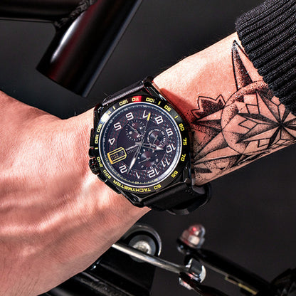 RUIMAS Luxury Men Watches Automatic Mechanical Watch Fashion Sport Casual Wristwatch Leather Strap Luminous Date Male Clock 6771