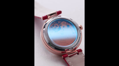 RUIMAS Women's Watch Automatic Mechanical Watches Sapphire Ladies Clock Top Brand Luxury Fashion Female Wristwatch Leather 6776