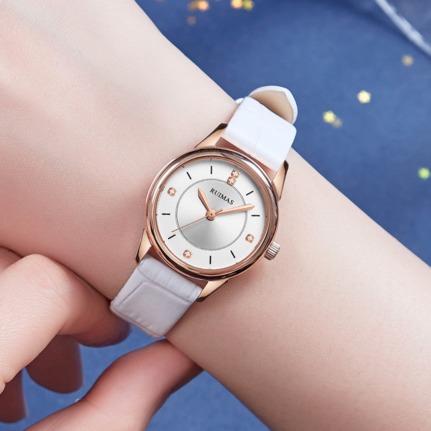 RUIMAS Women Watches Luxury Fashion Female Quartz Watch Steel Mesh Ladies Wristwatch Elegant Dress Clock Relogio Feminino 6779