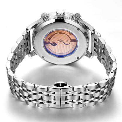 RUIMAS Watch Men Automatic Mechanical Watches Stainless Steel Luminous Business Wristwatch Top Brand Luxury Male Clock 6785