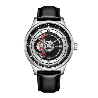 RUIMAS Mens Watches Luxury Fashion Sports Wristwatch Leather Strap Men's Army Military Watch Automatic Mechanical Man Clock 6786