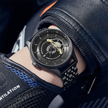 RUIMAS Luxury Business Watches for Mens Fashion Stainless Steel Automatic Mechanical Watch Waterproof Date Wristwatch Clock 6786
