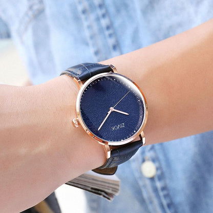 ZIVOK Fashion Quartz Wristwatch Men Sports Watches Waterproof Leather Strap Men's Clock Watch Relogio Masculino