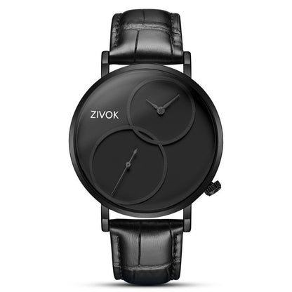 ZIVOK Large Dial Men's Quartz Watches Leather Bracelet Sport Men Watches Waterproof Male Clock Reloj Hombre