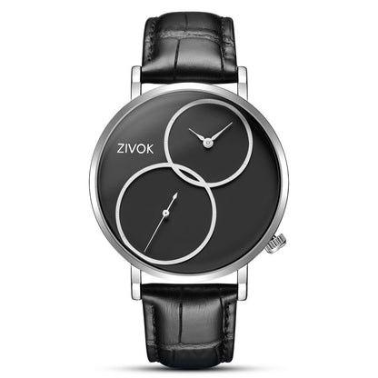 ZIVOK Large Dial Men's Quartz Watches Leather Bracelet Sport Men Watches Waterproof Male Clock Reloj Hombre