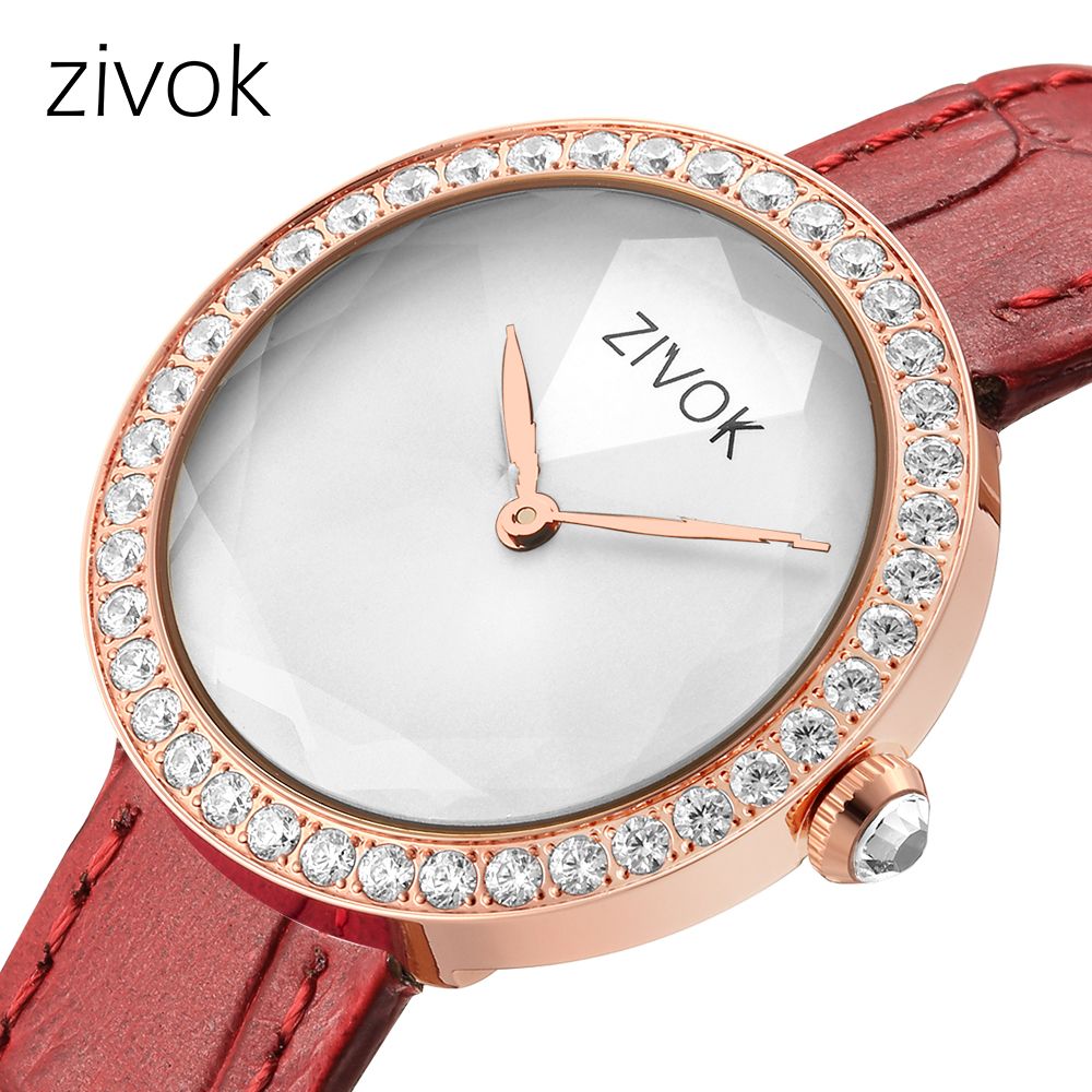 ZIVOK Fashion Watch For Woman Leather Strap Casual Sports Wristwatch Romantic Clock Women's Watches Montre Femme