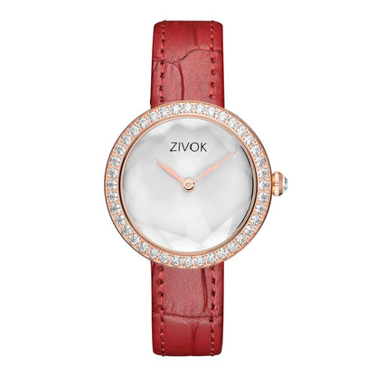 ZIVOK Fashion Watch For Woman Leather Strap Casual Sports Wristwatch Romantic Clock Women's Watches Montre Femme