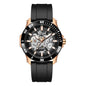 MEGIR Fashion Hollow Out Mechanical Watch for Men Stainless Steel Case Sapphire Full Automatic Wristwatch Relogio Masculino 8605