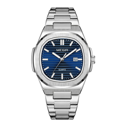 MEGIR Luxury Brand Men Business Watches Waterproof Male Clock Stainless Steel Luminous Quartz Sports Wristwatch Montre Femme 1084