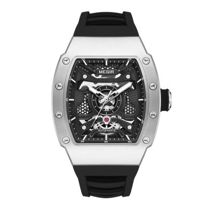 MEGIR Brand Automatic Movement Watch for Men Fashion Waterproof Stainless Steel Case Mechanical Wristwatch Montre Homme 8604